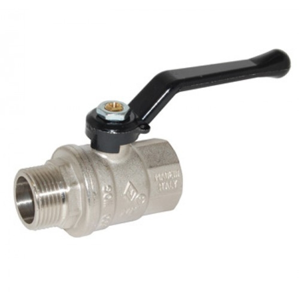 Bugatti 305 Кран шаровой латунь полнопроходной Ду20 Ру40 ВР/НР рычаг 03050068